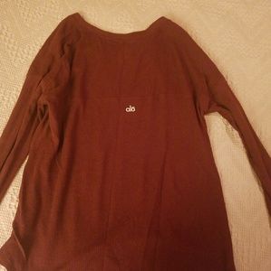 FLOWY Alo red shirt. Medium NWOT